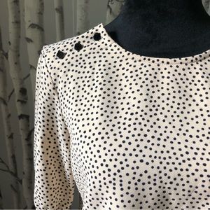 Zara Long-sleeve Peplum Blouse